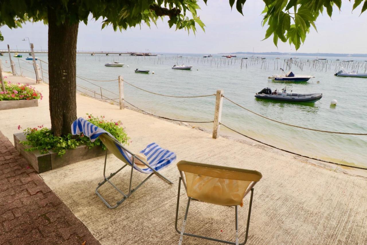 Comfortable, Renovated Studio In Top Cap Ferret Location, 1St Line With Bay View Lege-Cap-Ferret Luaran gambar